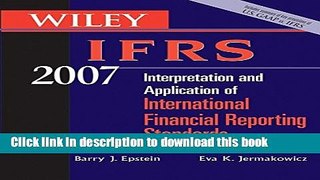 Read Wiley IFRS 2007: Interpretation and Application of International Financial Reporting