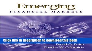 Read Emerging Financial Markets  Ebook Free