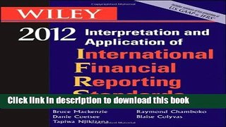 Read Wiley IFRS 2012: Interpretation and Application of International Financial Reporting