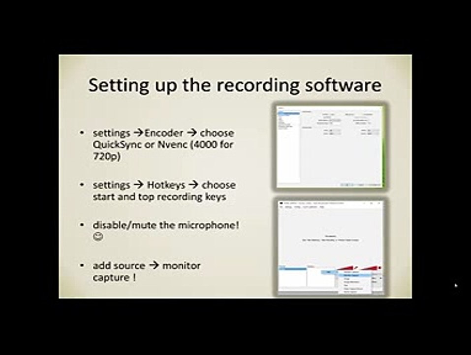 001 Option 1 recommended  Open Broadcaster Software  Avidemux