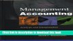 Read Management Accounting: Analysis and Interpretation  Ebook Free
