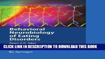 [PDF] Behavioral Neurobiology of Eating Disorders (Current Topics in Behavioral Neurosciences)