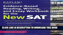 New Book Kaplan Evidence-Based Reading, Writing, and Essay Workbook for the New SAT (Kaplan Test