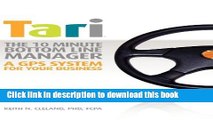 Read TARI, The Ten-Minute, Bottom-Line Manager, A GPS System for Business  Ebook Free