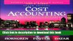 Read Cost Accounting: A Managerial Emphasis (Student Guide and Review Manual)  Ebook Free