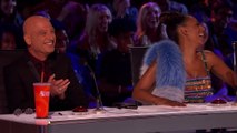 Julia Scotti Comedian Gets Crowd Laughing with Edgy Jokes America's Got Talent 2016