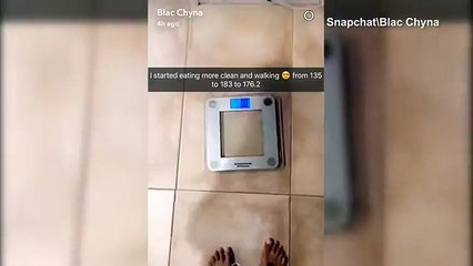 Blac Chyna shares her weight when she weighs in this morning