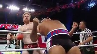WWE Raw 101114 - Sheamus Vs Rusev (Rematch)