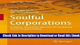 Soulful Corporations: A Values-Based Perspective on Corporate Social Responsibility (India Studies