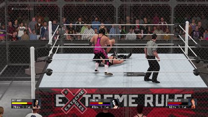 WWE 2K16 Bret Hart vs Sting vs Stone Cold Steve Austin triple Threat Hell in a Cell Match