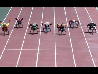 Men's 100m T54 | heat 1 |  2015 IPC Athletics World Championships Doha