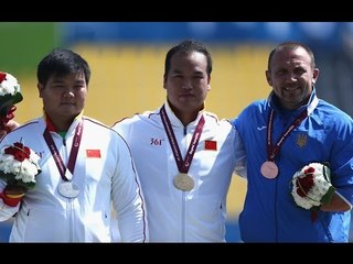 Men's discus F46 | Victory Ceremony |  2015 IPC Athletics World Championships Doha