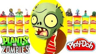 Plants vs Zombies Sürpriz Yumurta Oyun Hamuru - Zombi Oyuncakları Minecraft Anime