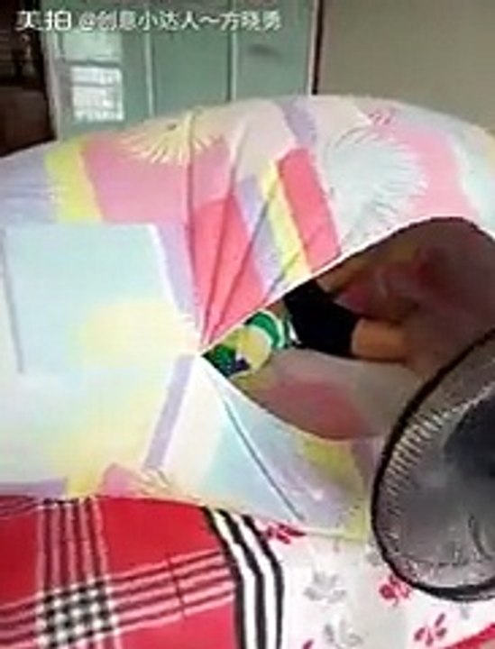 Un Chinois malin a trouvé la solution pour lutter contre la canicule !