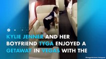 WATCH Kylie Jenner and Tyga flying to Vegas with the rapper 3-year-old son
