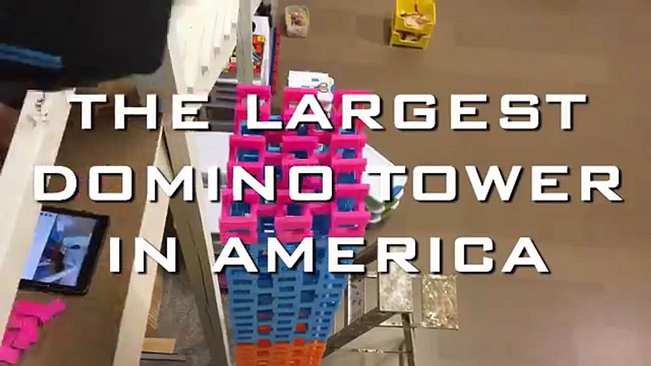 Huge Domino Tower Fail