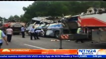 Al menos 10 muertos y 33 heridos en un accidente de tránsito en el sur de China
