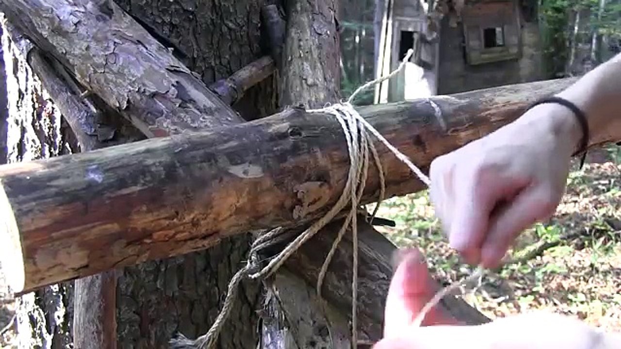 Girl Built A Hut