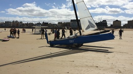 Vent fort sur le grand prix de Cézembre