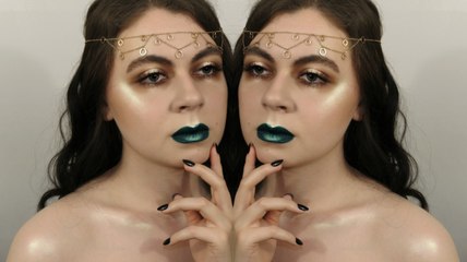 Lucky Clover Blown Out Halo Eyes & Iridescent Green Lips Feat. ABH, Colourpop & The Balm