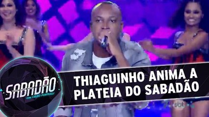 Thiaguinho anima a plateia do Sabadão