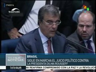 Brasil: continúa tercera jornada de juicio político contra Rousseff