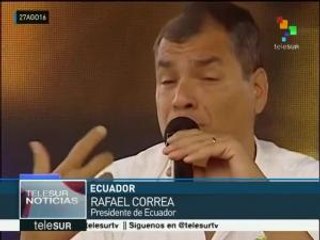 Correa informa sobre acuerdos con canciller de Irán