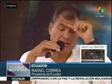 Ecuador: Rafael Correa critica irrespeto a la investidura presidencial