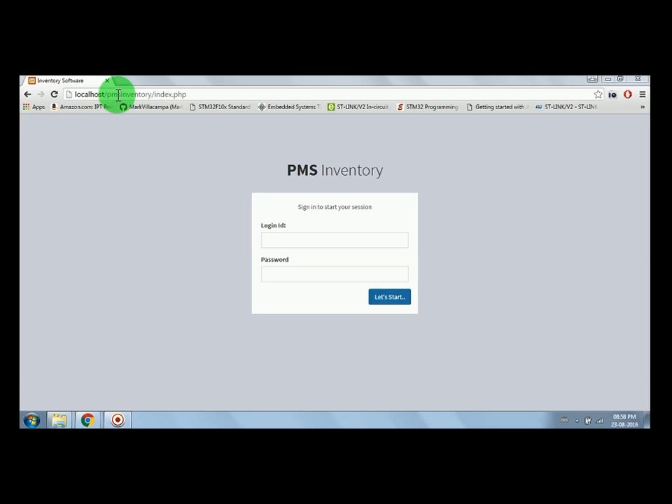 PMS Inventory - How to Login