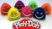 Play Creative & Learn Colours with Play Dough Happy Laughing Smiley Face Molds Fun For Kids