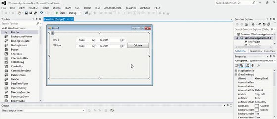 VB.NET Program - Age Calculator