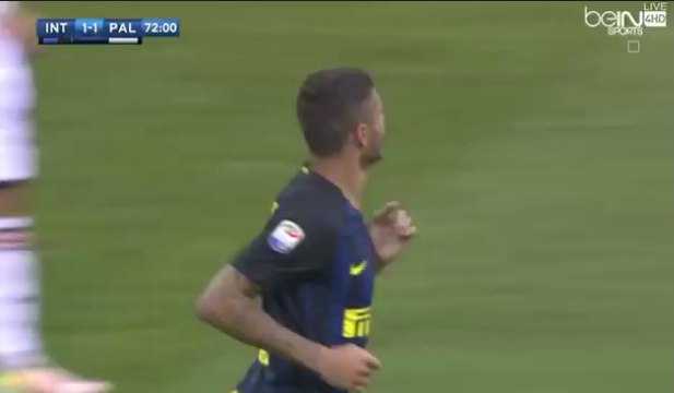 Mauro Icardi Goal - FC Internazionale Milano 1-1 U.S. Citta di Palermo (28/8/2016)