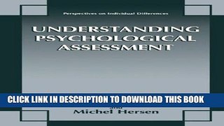 [PDF] Understanding Psychological Assessment (Perspectives on Individual Differences) Full Colection