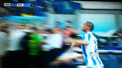 Gol di Manaj in Sassuolo - Pescara ( 2-1 )