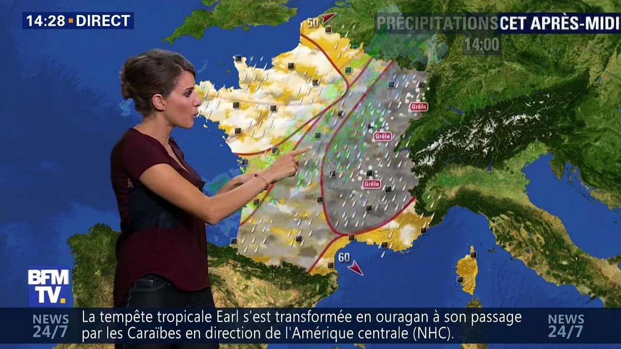 LA METEO de FANNY AGOSTINI le 2016 08 04 sur BFM TV