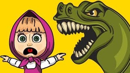 #Masha And The Bear #Cry When Attacked by #TRex and #Fire - Family Song Masha And The Bear