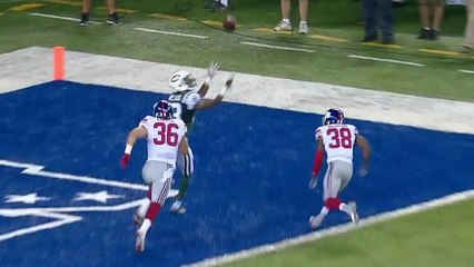 Christian Hackenberg hits Robby Anderson in the corner for the TD