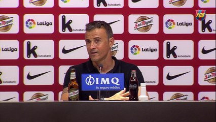 Luis Enrique: “Son tres puntos de mucho mérito"