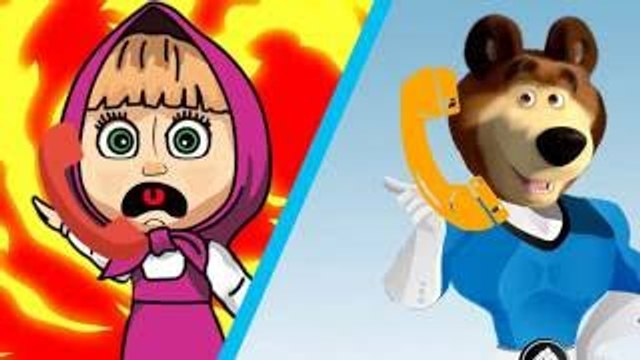 Masha And The Bear Dressed like Frozen Elsa by Peppa Pig - Family Song Masha And The Bear