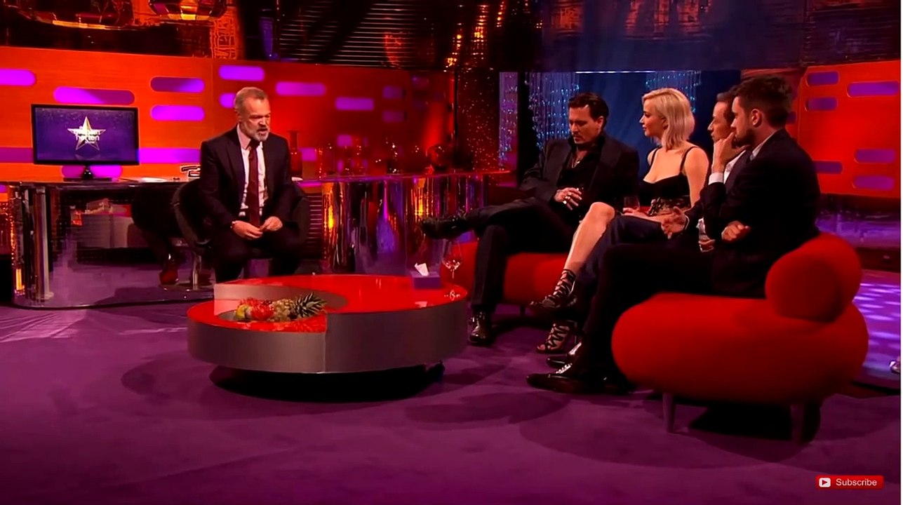 Donald Trump being commented on by Jennifer Lawrence & Johnny Depp 05.13.2016