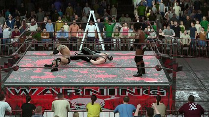 WWE 2K16 rock v kane v booker t