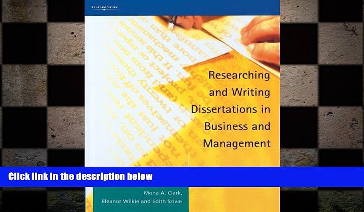 READ book  Researching and Writing Dissertations in Business and Management  FREE BOOOK ONLINE