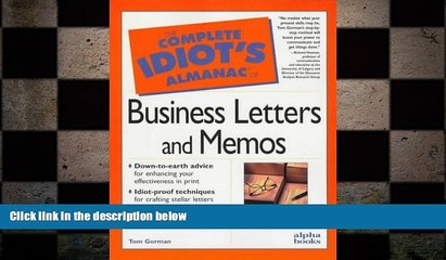 Free [PDF] Downlaod  The Complete Idiot s Almanac of Business Letters and Memos  BOOK ONLINE