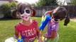 Bad Baby Joker Twins - Joker Kate & Lilly vs Batman Dad in Real Life, Nerf Gun Fight _ Twins & Toys