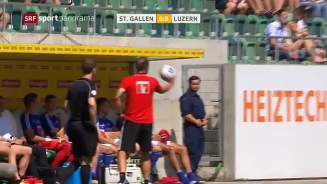 St.Gallen 3:0 FC Luzern (Swiss Super League 6. Runde 2016/2017 28.August 2016)