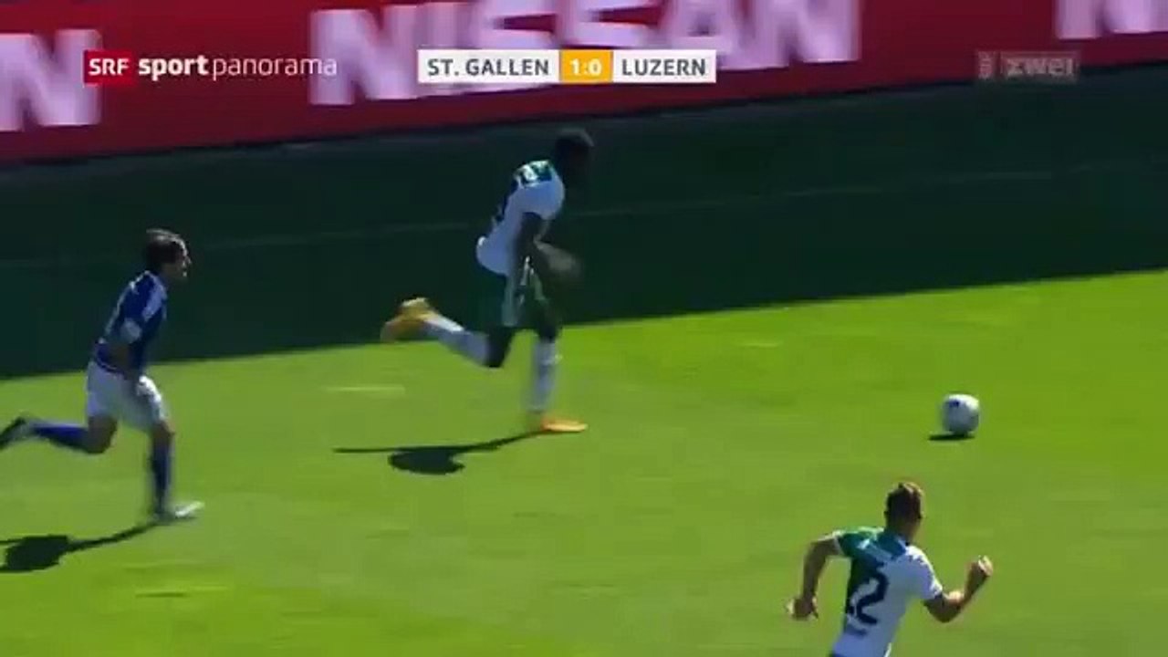 St.Gallen 2:0 FC Luzern (Swiss Super League 6. Runde 2016/2017 28.August 2016)