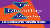 [PDF] Disability Reader: Social Science Perspectives Full Colection