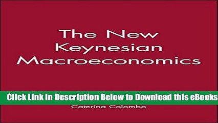 [Reads] The New Keynesian Macroeconomics Online Books