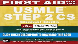 New Book First Aid for the USMLE Step 2 CS