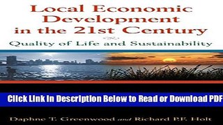 [Download] Local Economic Development in the 21st Century: Quality of Life and Sustainability Free